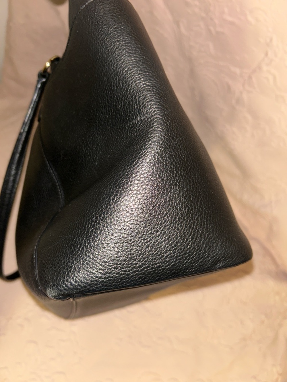 Coach Black Leather Tote with Gold Hardware - Picture 11 of 12